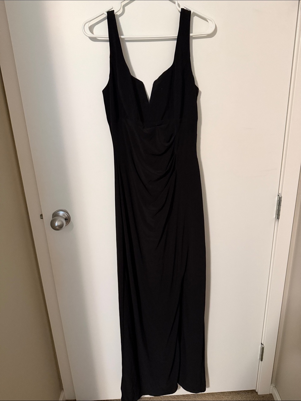 le chateau Black Sleeveless V-Neck Maxi Dress
